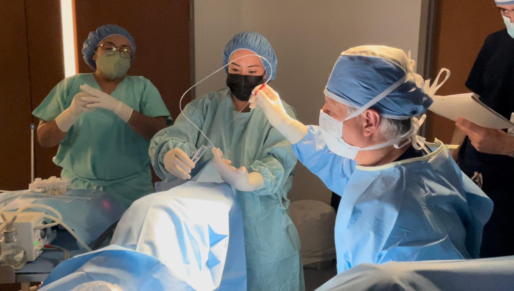 Aspiración Guiada por Ultrasonido Endovaginal en Quirófano